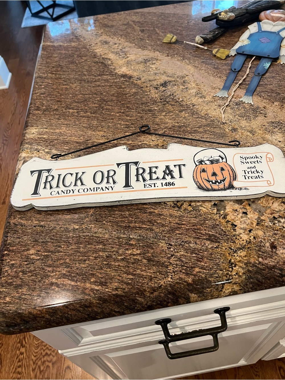 Halloween decor sign
